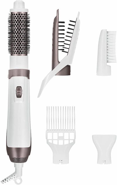 ROWENTA rotējošs matu veidotājs Hot Air Premium care 1200W, balts/kanēlis
