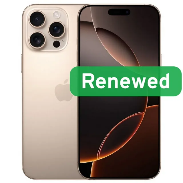 Apple Renewed Grade C | Apple iPhone 16 Pro Max | Desert Titanium | 6.9 " | OLED | 256 GB | 5G | iOS