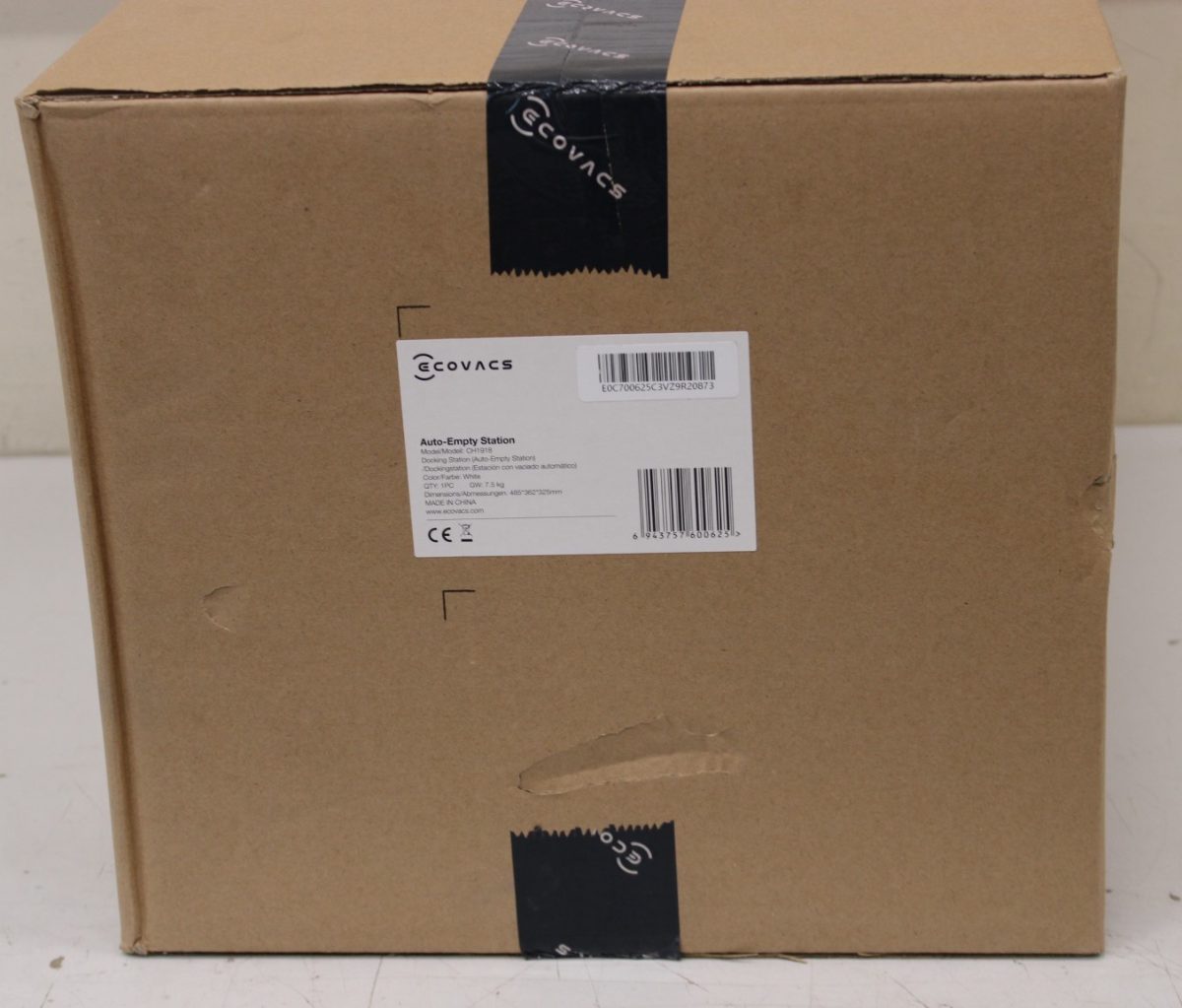 Ecovacs, Auto-Empty Station in White for OZMO T8 Series and N8/T9 Series incl. 2 dust bags, White