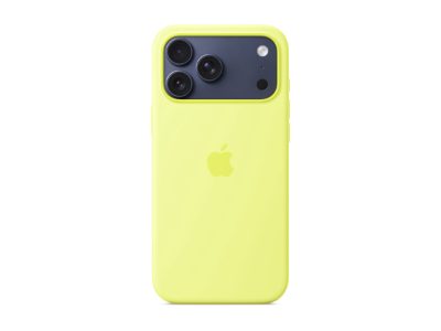 Apple iPhone 17 Pro Max Silicone Case with MagSafe – Neon Yellow, Apple