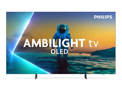 Philips OLED 4K Ambilight TV, 77OLED820/12, 77, Smart TV, Google TV, UHD, Grey