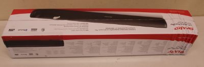 Sharp HT-SB107 2.0 Compact Soundbar for TV up to 32", HDMI ARC/CEC, Aux-in, Optical, Bluetooth, 65cm, Gloss Black, Yes, Sharp Soundbar Speaker, HT-SB107, Gloss Black, No, USB port, DAMAGED PACKAGING, AUX in, Bluetooth, Wireless connection
