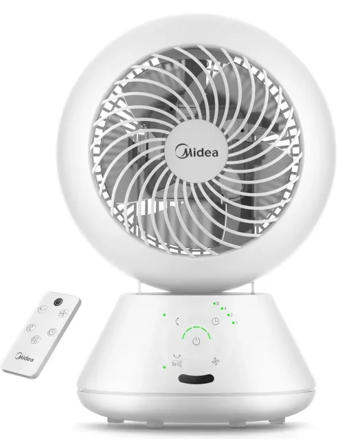 Midea | Fan | MDF24JRW TurboForce | Table Fan | Number of speeds 5 | Oscillation | Remote control | White