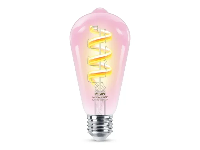 Philips Smart Philips Smart WiFi Filament Clear ST64 RGB | E27 | 6.3 W | Full colour