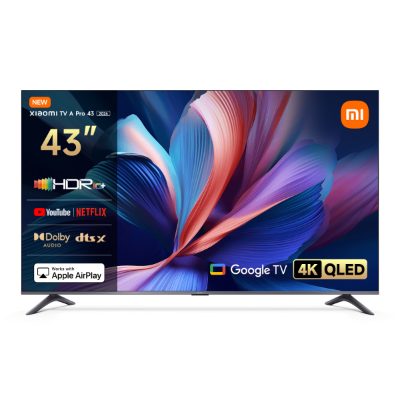 Xiaomi QLED TV A Pro 2026, 43, Smart TV, Google TV, UHD, Dark Gray
