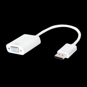 Logilink CV0059B, Display Port 1.2 to VGA Active Adapter with 15cm cable :, White, DisplayPort, VGA