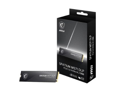 SSD, MSI, 1400xTBW rating, MTBF 1500000 h, Read speed 14500 MB/s, Write speed 11000 MB/s, NVMe Yes, PCI Express 5.0, M.2, 2000 GB, SPATIUM M571 DLP PCIe 5.0 NVMe M.2, S78-440Q1K0-P83