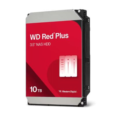 HDD, WESTERN DIGITAL, Red Plus, 10TB, SATA, 512 MB, 7200 rpm, 3,5", WD100EFGX