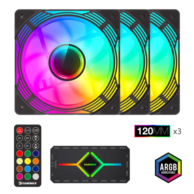 Gamemax Case Fan | KF300 BK | Black