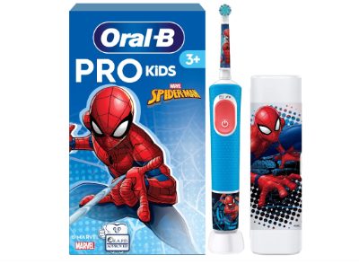BRAUN Vitality Pro bērnu el.zobu birste, Spiderman ar futlāri