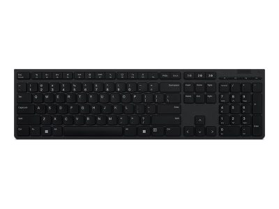 Professional Wireless Rechargeable Keyboard, Keyboard, Wireless, Lithuanian, Scissors switch keys, Grey