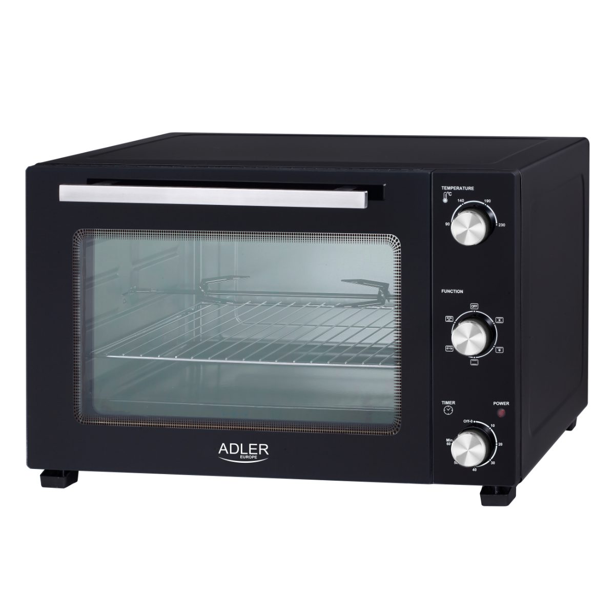 Adler Electric oven, AD 6028, 60 L, 2000 W, Black