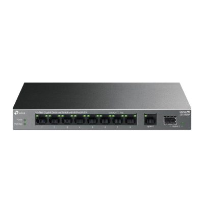 10-Port Gigabit Desktop Switch with 8-Port PoE+, LS1210GP, Unmanaged, Desktop