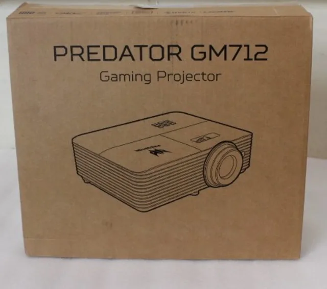 SALE OUT. Acer PREDATOR GM712 Projector, DLP, 4K UHD, 4000lm, 20000/1, HDMI, Black | SALE OUT. Acer | PREDATOR GM712 | 4K UHD (3840 x 2160) | 3600 ANSI lumens | Black | USED
