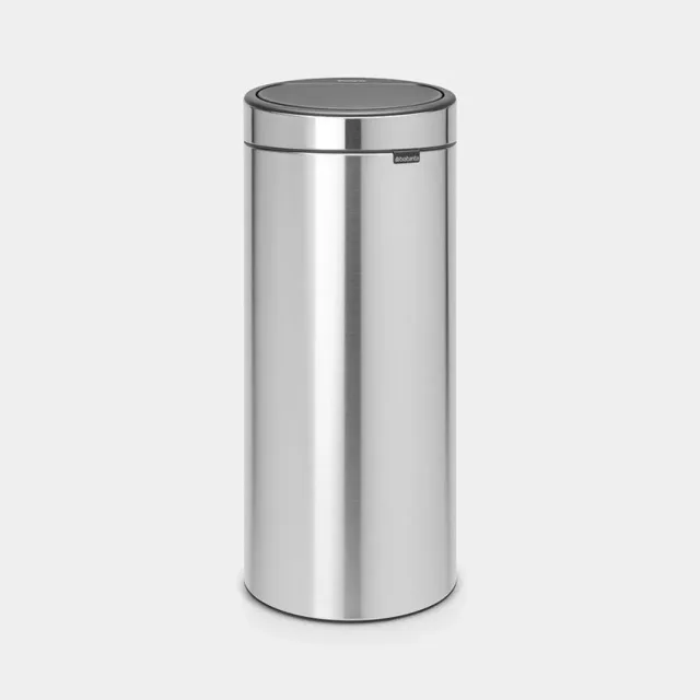 BRABANTIA aktritumu tvertne Touch Bin 30l, Matt steel