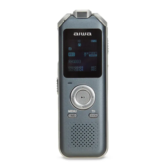 AIWA digitālais balss ierakstītājs, 16 GB, pelēks