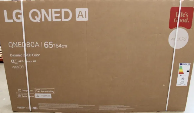 SALE OUT. LG 65QNED80A3A | 65 | Smart TV | webOS | UHD | DAMAGED PACKAGING