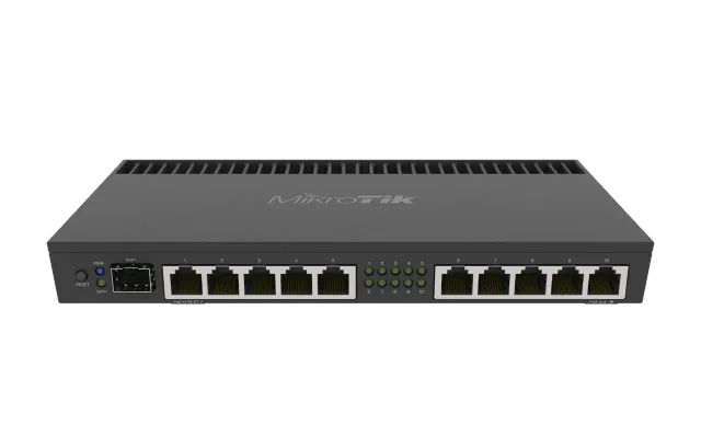 Mikrotik Wired Ethernet Router RB4011iGS+RM, Quad-core 1.4Ghz CPU, 1GB RAM, 512 MB, 1xSFP+, 1xSerial console port, PCB Temperature and Voltage Monitor, IP20, Cage and Desktop Case with Rack Ears, RouterOS L5 | MikroTik | Enthernet Router | RB4011iGS+RM | No Wi-Fi | 10/100/1000 Mbit/s | Ethernet LAN (RJ-45) ports 10 | Mesh Support No | MU-MiMO No | No mobile broadband | Antenna type No antenna | 12 month(s)