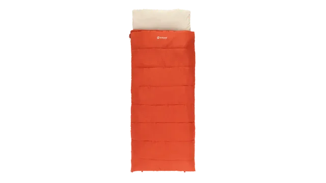 Outwell Contour Lux Red | Sleeping Bag | 220 x 85 cm | -19 to 15 °C | Right Zipper