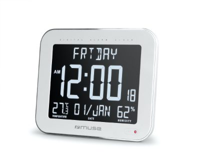 Wall Clock with Alarm Function, M-090 WMC, White