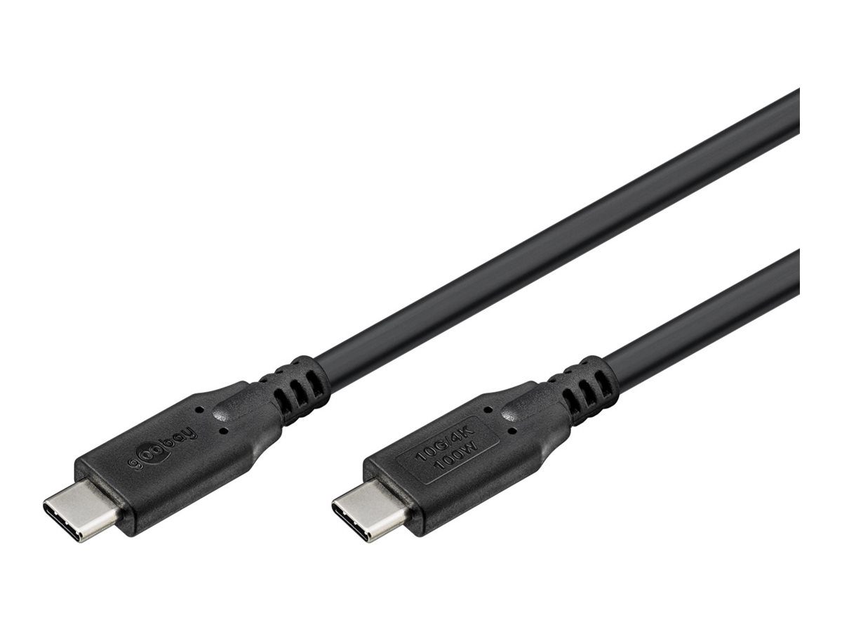 USB-C Cable, USB 3.2, 100 W, 10 Gbit/s, Power Delivery, 0.5 m, 74199