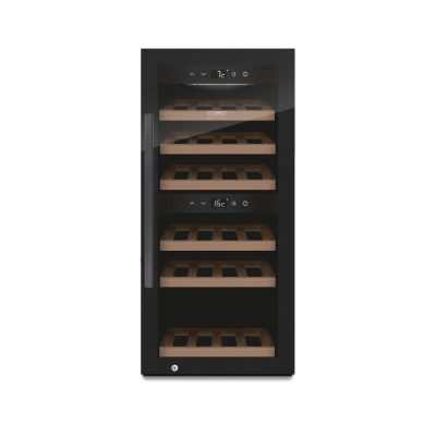 Smart Wine Cooler, WineExclusive 24, Energy efficiency class G, Showcase, Bottles capacity 24 bottles, Cooling type Compressor technology, Black
