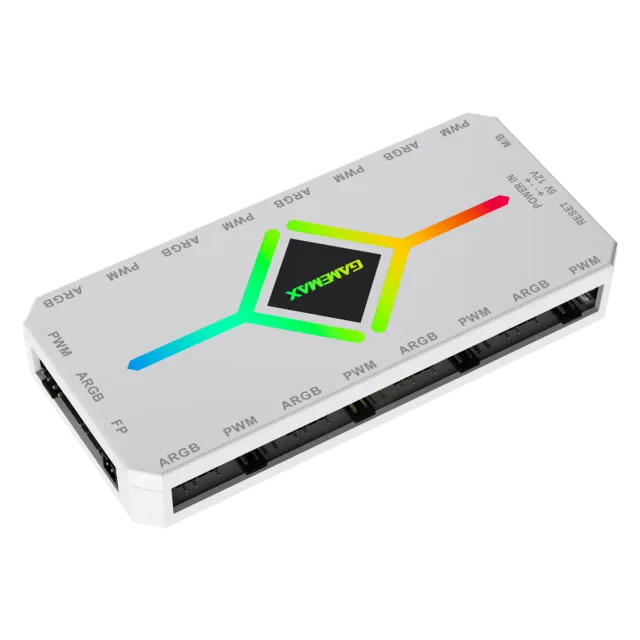 Gamemax | V4.0 ARGB PWM HUB WT | Hub for Gaming Chassis
