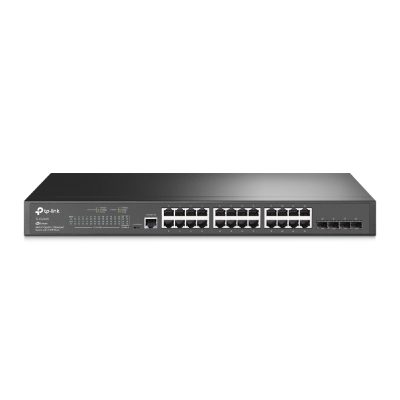 JetStream L2 Switch, TL-SG3428, Web Managed, Rackmountable, SFP ports quantity 4, Power supply type Single