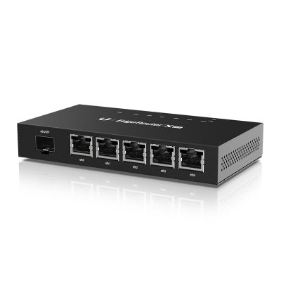 EdgeRouter, ER-X-SFP, No Wi-Fi, 10/100/1000 Mbit/s, Ethernet LAN (RJ-45) ports 5, Mesh Support No, MU-MiMO No, No mobile broadband