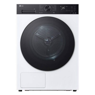LG Dryer Machine, RHX5009TKB, Energy efficiency class Class B, Front loading, 9 kg, Digital, Heat pump, Depth 66 cm, Wi-Fi, White