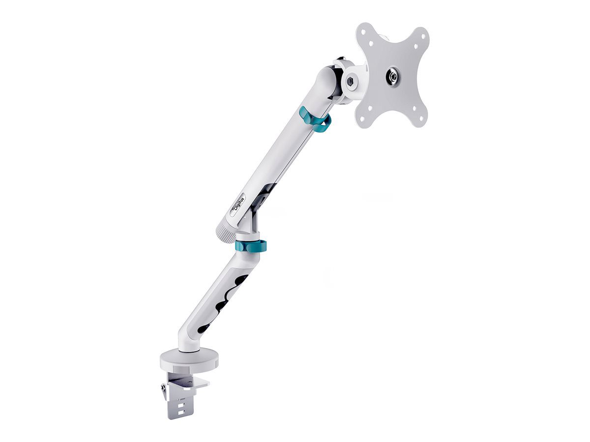 Digitus Desk Mount, Tilt, rotation, pivot, Single design monitor mount, 35 ", Maximum weight (capacity) 10 kg, White