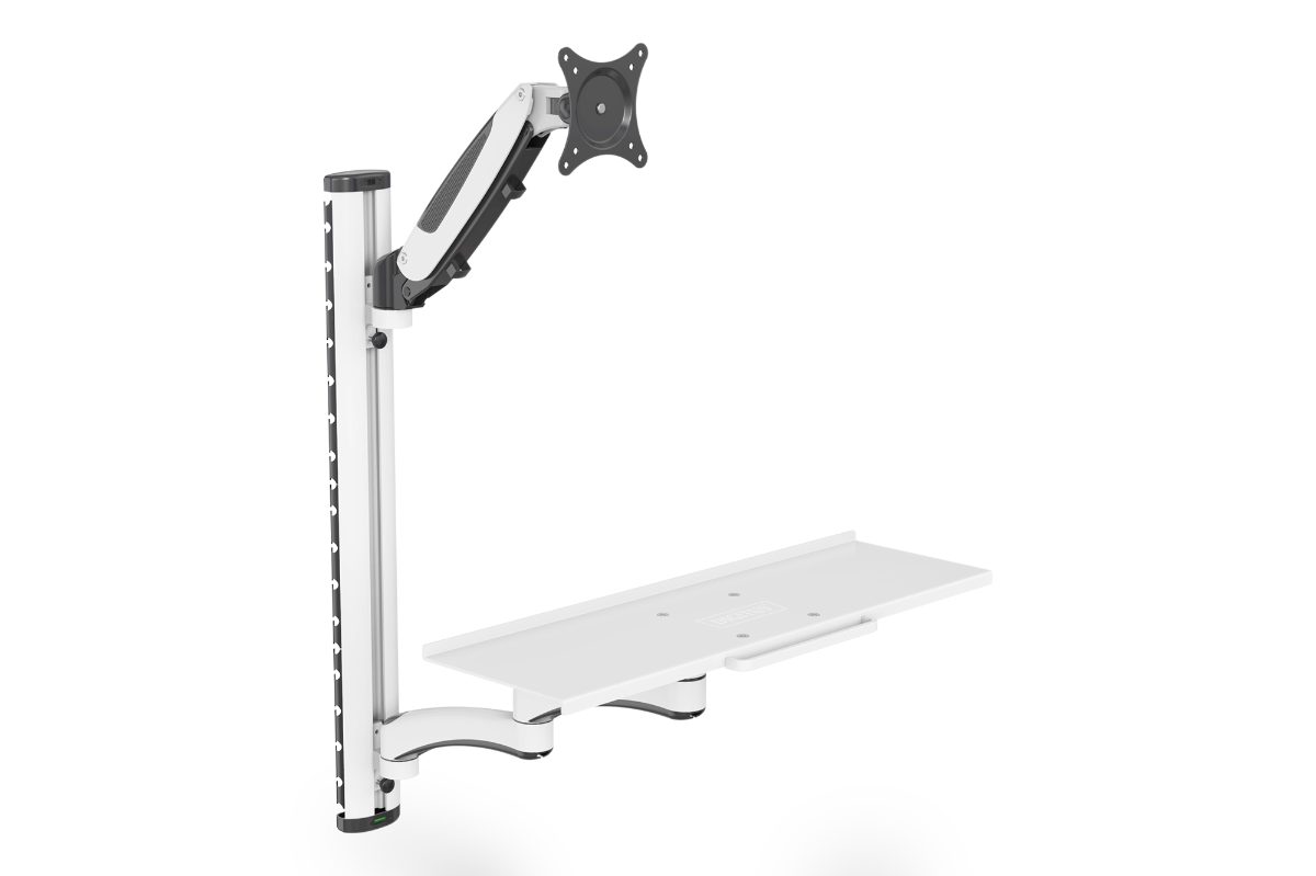 Digitus Wall mount, DA-90451, Rotate, Swivel, 32 ", Maximum weight (capacity) 8 kg, White/Black