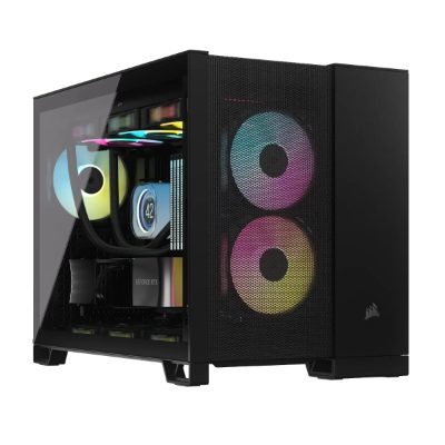 Corsair Dual Chamber PC Case, 2500D AIRFLOW, Black, Mid Tower, Micro-ATX