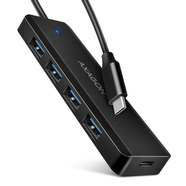 I/O HUB USB-C TRAVEL/0.19M HUE-C1C AXAGON