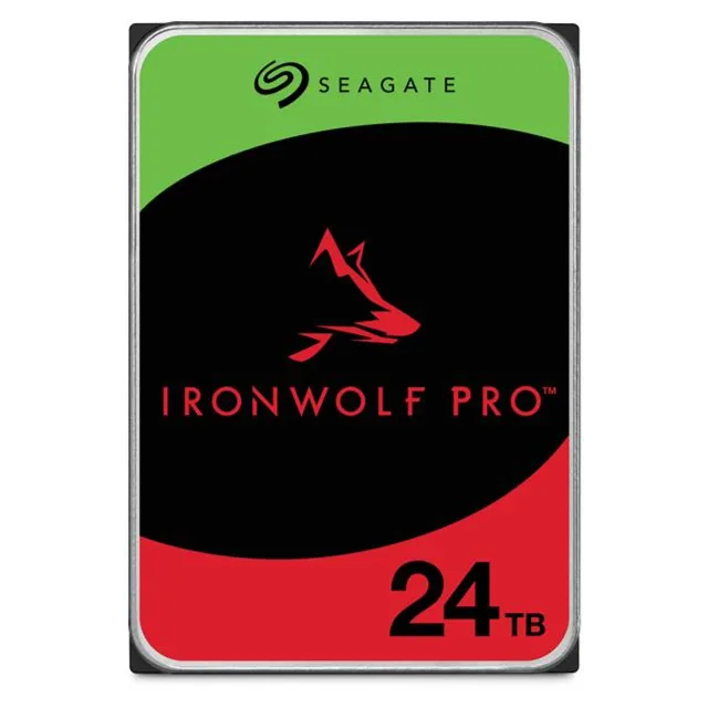 HDD|SEAGATE|IronWolf Pro|24TB|SATA|512 MB|7200 rpm|Discs/Heads 10/20|3,5"|ST24000NT002