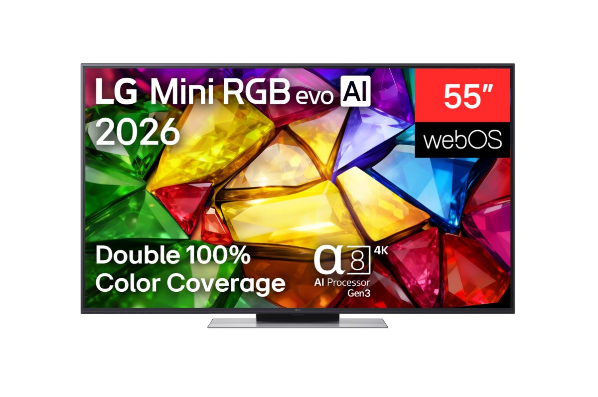 LG 4K evo AI Mini RGB TV, 55MRGB87B3B, 55, Smart TV, webOS, UHD, Black
