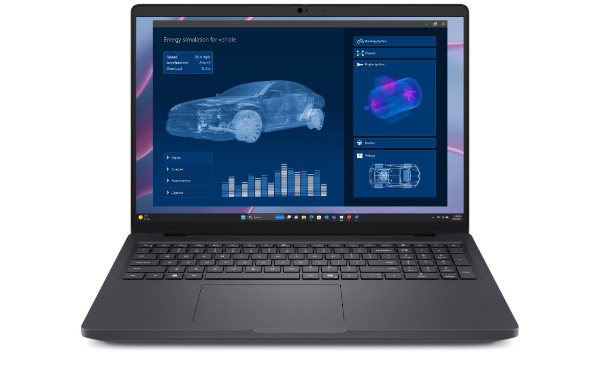 Dell Pro Max 16 MC16255, 16 ", FHD+, AMD Ryzen AI 9 HX PRO, 370, 32 GB, LPDDR5x, Solid-state drive capacity 512 GB, NVIDIA RTX PRO 1000 Blackwell, GDDR7, 8 GB, Windows 11 Pro, Bluetooth version 5.4, Keyboard language English, Keyboard backlit, Warranty 36 month(s), Battery warranty 12 month(s)