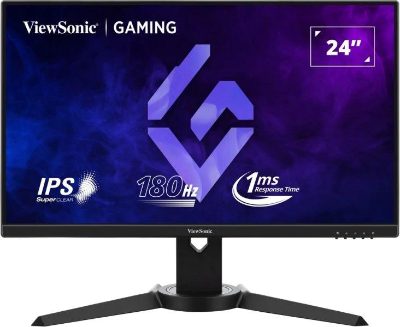 LCD Monitor, VIEWSONIC, VX2479J-HD-PRO, 24", Gaming, Panel IPS, 1920x1080, 16:9, 180 Hz, Matte, 1 ms, Swivel, Pivot, Height adjustable, Tilt, Colour Black