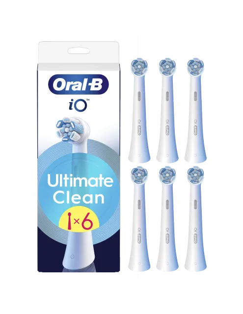 Oral-B | Replaceable toothbrush heads | iO UltimateClean | Heads | For adults | Number of brush heads included 6 | White