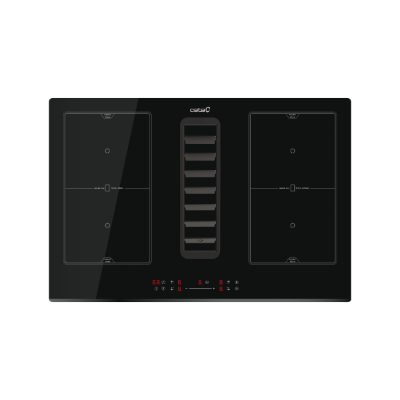 CATA Venting Hob, IAS 7024, Induction, Number of burners/cooking zones 4, Slider, Black, CATA, Hob with Hood, 77 cm