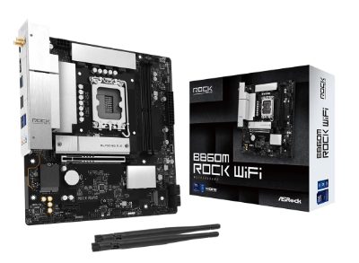 Mainboard, ASROCK, Intel B860, LGA 1851 (Socket V1), micro ATX, RAM DDR5-SDRAM, 2xSlots, Wi-Fi Yes, Bluetooth Yes, 1xNumber of M.2 (M) slots, B860MROCKWIFI