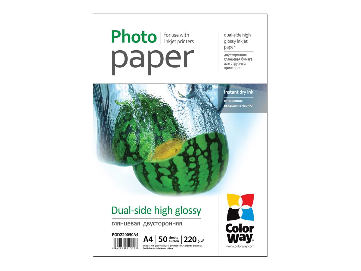 High Glossy dual-side Photo Paper, 220 g/m², A4