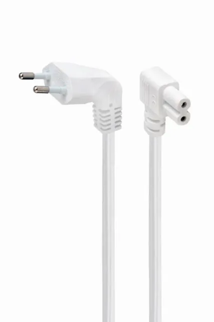 CABLE POWER EU 2.5M ANGLED/PC-184L-VDE-2.5M-W GEMBIRD