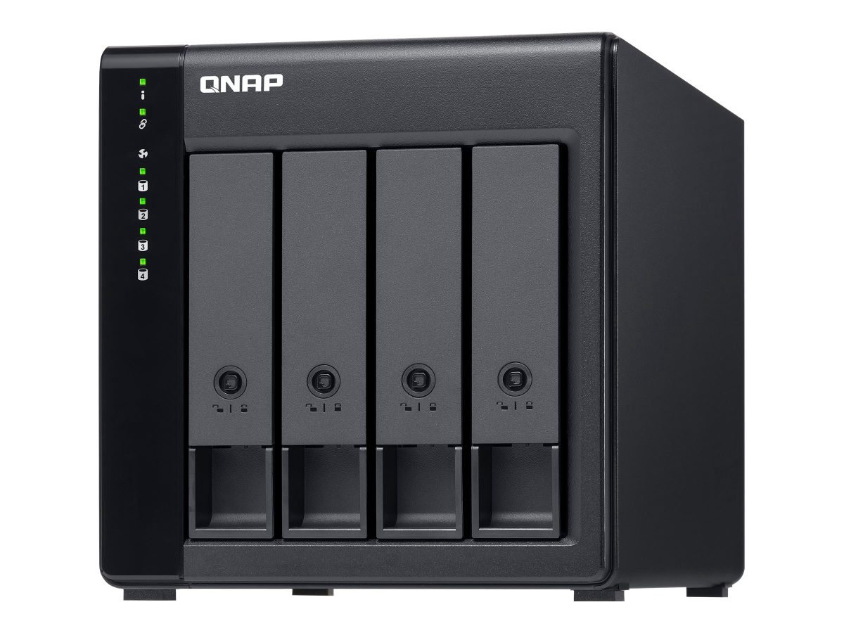 QNAP High-performance Desktop SATA 6Gbps JBOD Storage Enclosure, TL-D400S, Black