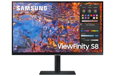 LCD Monitor, SAMSUNG, ViewFinity S8, 32", Business/4K, Panel IPS, 3840x2160, 16:9, 60Hz, 5 ms, Swivel, Pivot, Height adjustable, Tilt, Colour Black, LS32B800PXPXEN