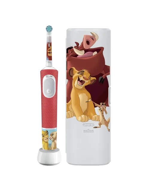 Oral-B | Electric Toothbrush | Vitality PRO Kids 3+ Lion King | Rechargeable | For children | Number of brush heads included 1 | Number of teeth brushing modes 2