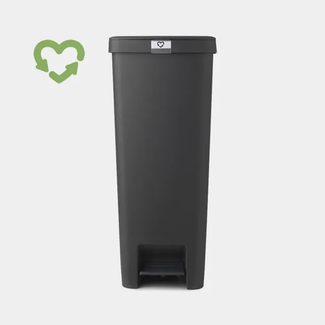 BRABANTIA atkritumu tvertne StepUp ar pedāli, 40l, dark grey