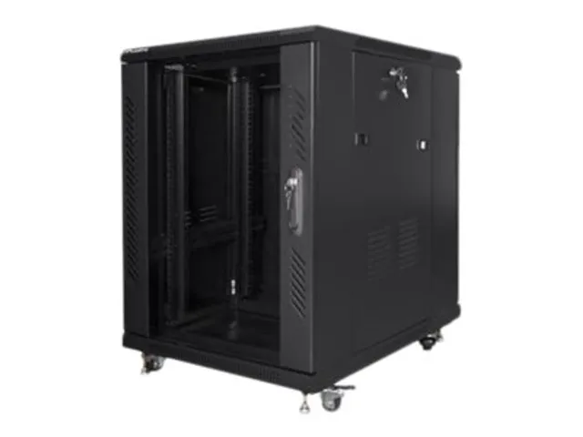 Lanberg | Rack cabinet 19" free-standing 15U/600x800 (flat pack) | FF01-6815-12B | Black