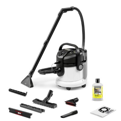 Vacuum Cleaner, KARCHER, Input power 1000 W, Dust capacity 4 L, Drum vacuum, Cleaning type Dry&wet, Dust container Bagless, Colour Black/Grey/White, 1.081-155.0