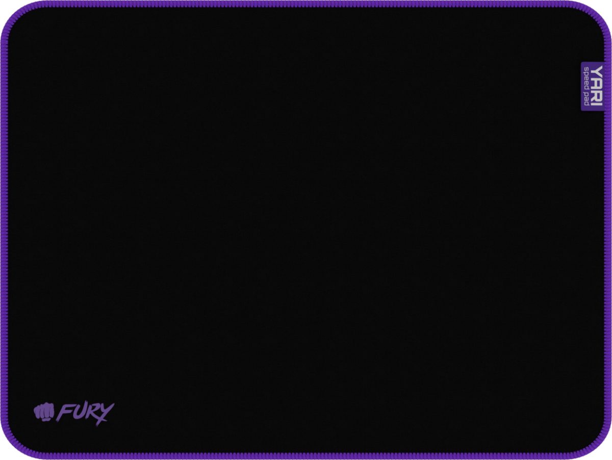 Fury Yari Speed L, Mouse pad, 300 x 400 mm, Black/Purple